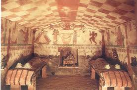 Etruscan Tomb interior