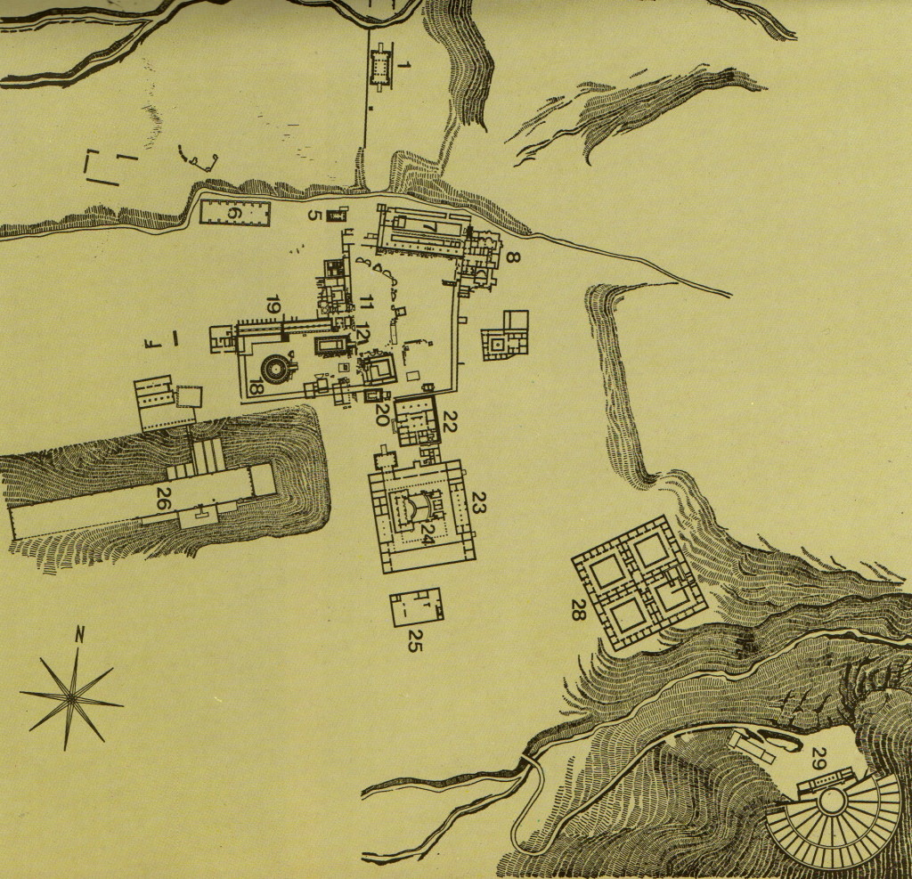 Map of the Sanctuary (from the site guide book)