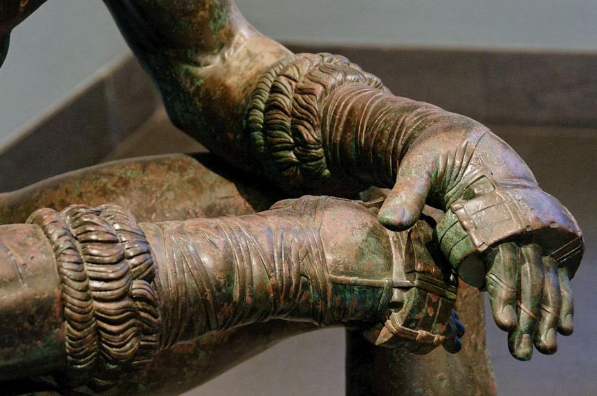 Himantes - from Hellenistic bronze of a boxer