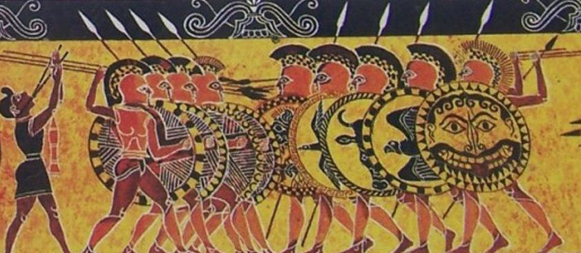 Ancient Greek Hoplites in Battle