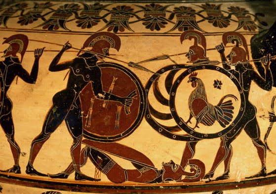 Greek hoplite battle