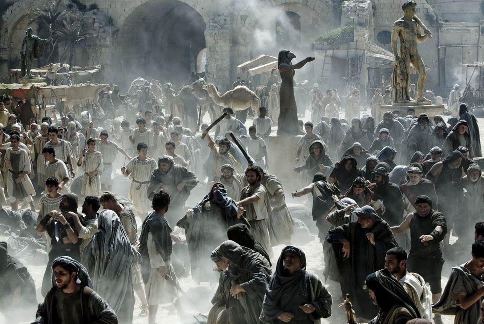 Riotous Alexandrians in the movie Agora